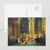 Carte Postale Le couronnement de Napoléon par Jacques Louis Davi (Devant / Derrière)