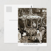 Carte Postale Le couronnement de S.M. la reine Elizabeth (Devant / Derrière)