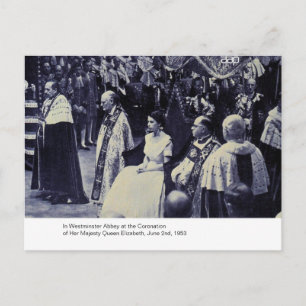 Carte Postale Le couronnement de S.M. Reine Elizabeth