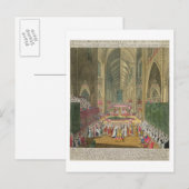 Carte Postale Le couronnement du roi Jacques II (1633-1701) d'un (Devant / Derrière)