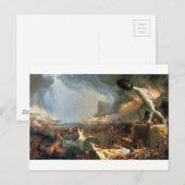 Carte Postale Le cours de l'Empire : Destruction par Thomas Cole (Devant / Derrière)