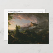 Carte Postale Le cours de l'Empire : Savage State par Thomas Col (Devant / Derrière)