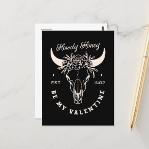 Carte Postale Le cow-boy de la Saint-Valentin soit mon valentin 