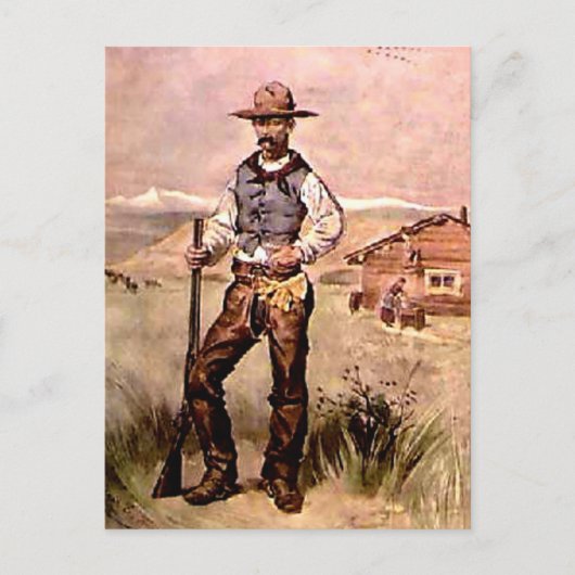 Carte Postale Le cowboy (Devant)