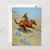 Carte Postale Le Cowboy de Frederic Remington (1902) (Devant / Derrière)