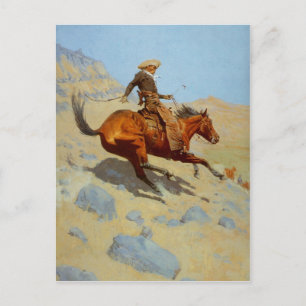 Carte Postale Le Cowboy de Frederic Remington (1902)