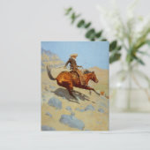 Carte Postale Le Cowboy de Frederic Remington (1902) (Debout devant)