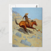 Carte Postale Le Cowboy de Frederic Remington (1902) (Devant / Derrière)