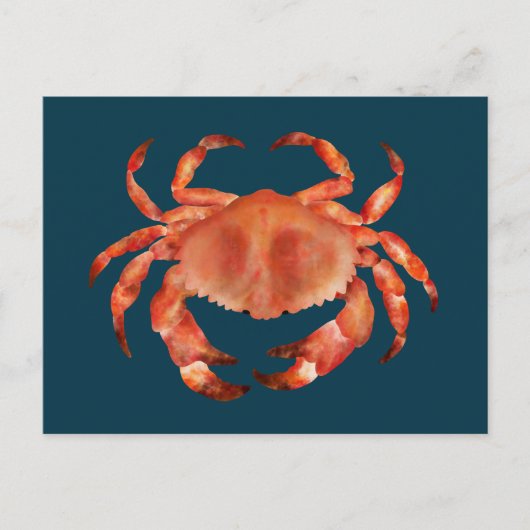 Carte Postale Le crabe côtier (Devant)