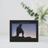 Carte Postale Le credo du soldat (Debout devant)