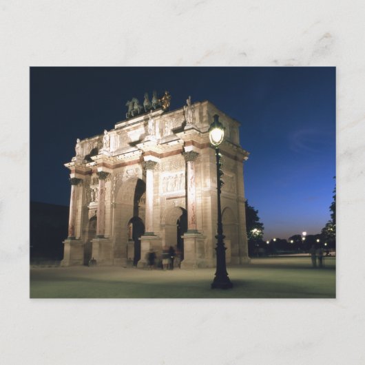Carte Postale Le crépuscule à Paris (Devant)