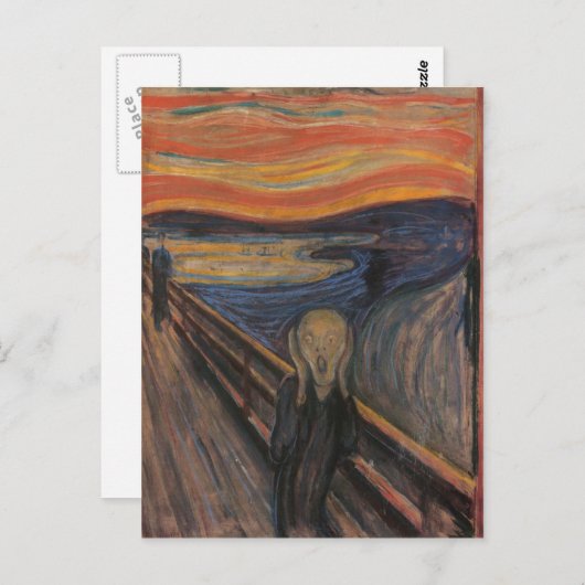 Carte Postale Le cri (Devant / Derrière)