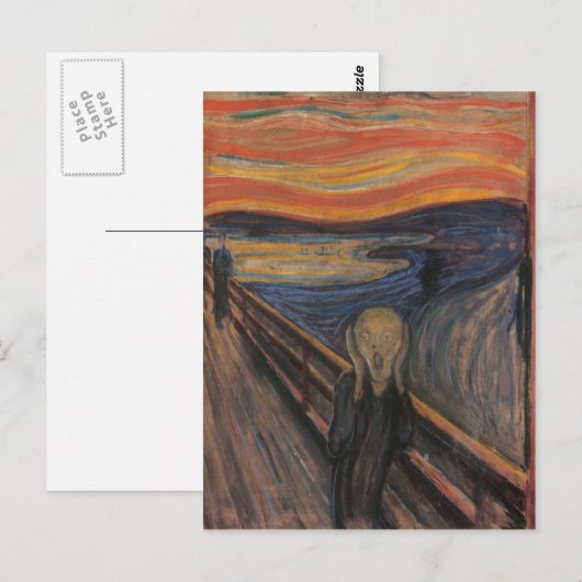 Carte Postale Le cri (Devant / Derrière)