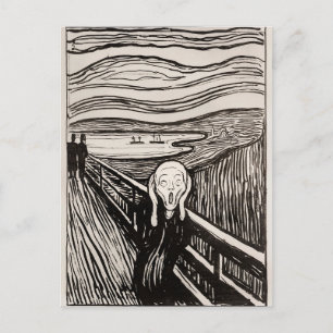 Carte Postale Le Cri (1895) d'Edvard Munch