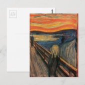 Carte Postale Le cri d'Edvard Munch (Devant / Derrière)