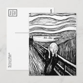 Carte Postale Le cri d'Edvard Munch (Devant / Derrière)