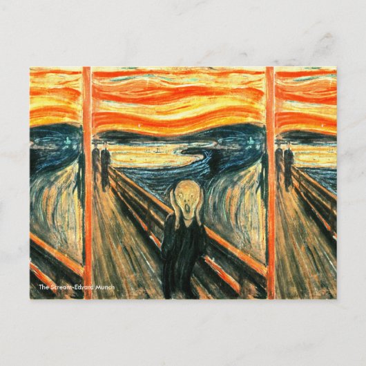 Carte Postale Le cri d'Edvard Munch (Devant)