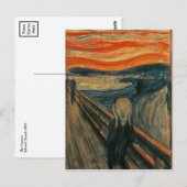 Carte Postale Le cri d'Edvard Munch (Devant / Derrière)