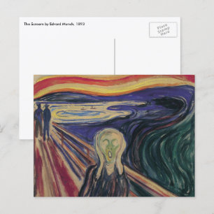 Carte Postale Le Cri d'Edvard Munch, Expressionnisme Vintage