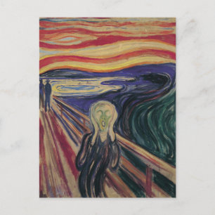 Carte Postale Le cri d'Edvard Munch, l'expressionnisme Vintage