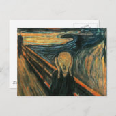 Carte Postale Le cri Edvard Munch Art Expressionniste Moderne (Devant / Derrière)