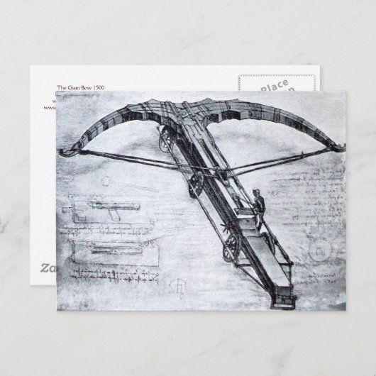 Carte Postale LE CROSSBOW GÉANT, Parchemin antique (Devant / Derrière)