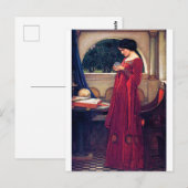Carte Postale Le Crystal Ball, John William Waterhouse (Devant / Derrière)