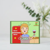 Carte Postale Le cuisinier (Debout devant)