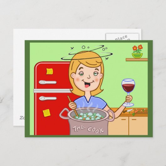 Carte Postale Le cuisinier (Devant / Derrière)