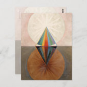 Carte Postale Le Cygne, Groupe IX, No.12 par Hilma af Klint (Devant / Derrière)