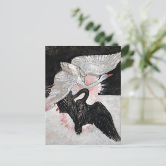Carte Postale Le Cygne, Groupe IX, No 2 par Hilma af Klint (Debout devant)