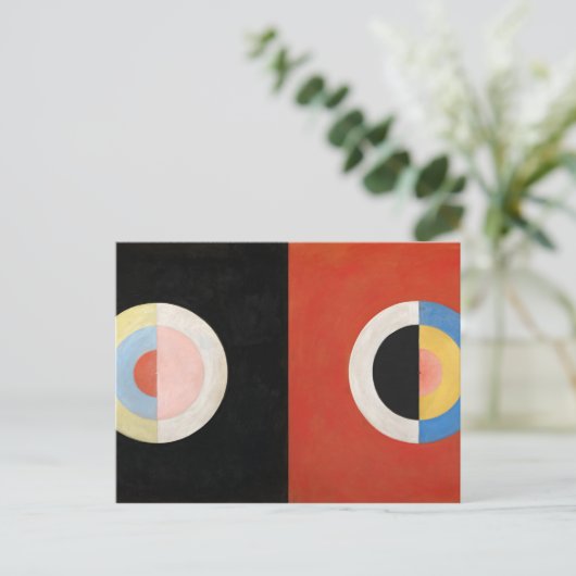 Carte Postale Le Cygne, Groupe IX par Hilma af Klint (Debout devant)