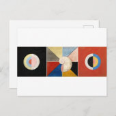 Carte Postale Le Cygne, Groupe IX par Hilma af Klint (Devant / Derrière)