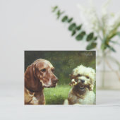 Carte Postale Le cynique et le philosophe (Debout devant)