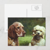 Carte Postale Le cynique et le philosophe (Devant / Derrière)