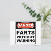 Carte Postale Le danger s'efface sans avertissement (Debout devant)