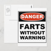 Carte Postale Le danger s'efface sans avertissement (Devant / Derrière)