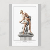 Carte Postale Le David de Bernini dans une gravure de Nicolas Do (Devant)
