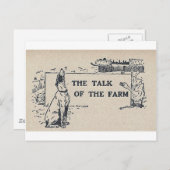 Carte Postale Le débat sur la ferme (Devant / Derrière)