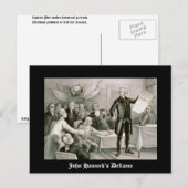 Carte Postale Le défi de John Hancock (Devant / Derrière)