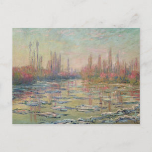 Carte Postale Le dégel sur la Seine, près de Vetheuil, 1880