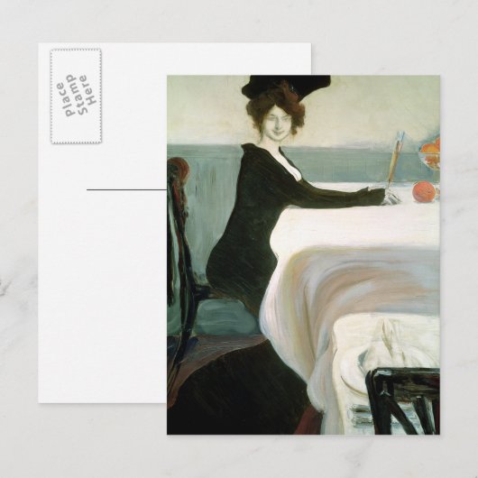 Carte Postale Le déjeuner (Devant / Derrière)