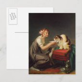 Carte Postale Le déjeuner du chat (Devant / Derrière)