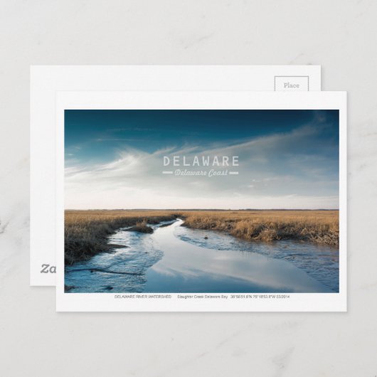 Carte Postale Le Delaware. (Devant / Derrière)