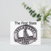 Carte Postale Le Delaware, Premier État (Debout devant)