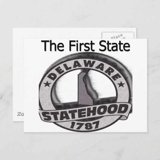 Carte Postale Le Delaware, Premier État (Devant / Derrière)