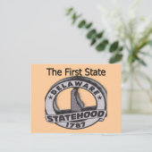 Carte Postale Le Delaware, Premier État (Debout devant)