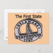 Carte Postale Le Delaware, Premier État (Devant / Derrière)