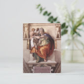 Carte Postale Le Delphic Sibyl - Fresco Chapelle Sixtine (Debout devant)