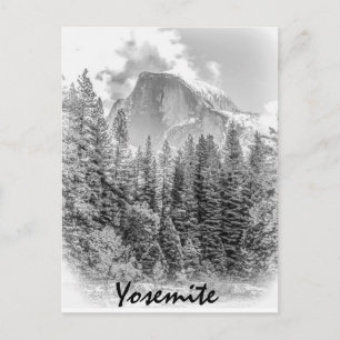 Carte Postale Le demi-dôme de Yosemite en hiver avec Yosemite Te